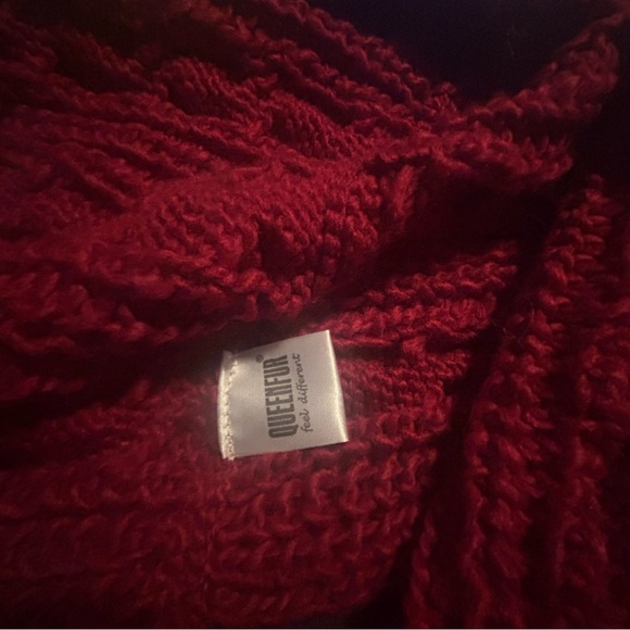 QUEENFUR Winter Women Thick Cable Knit Ribbed Infinity Circle Loop Scarf - Picture 4 of 4